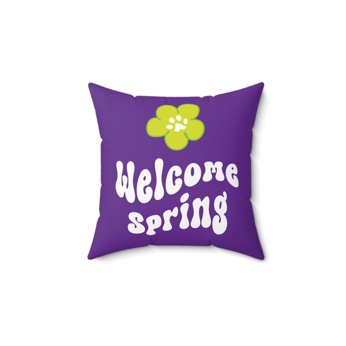 Welcome Spring Pillow – Doodle Dog Digs