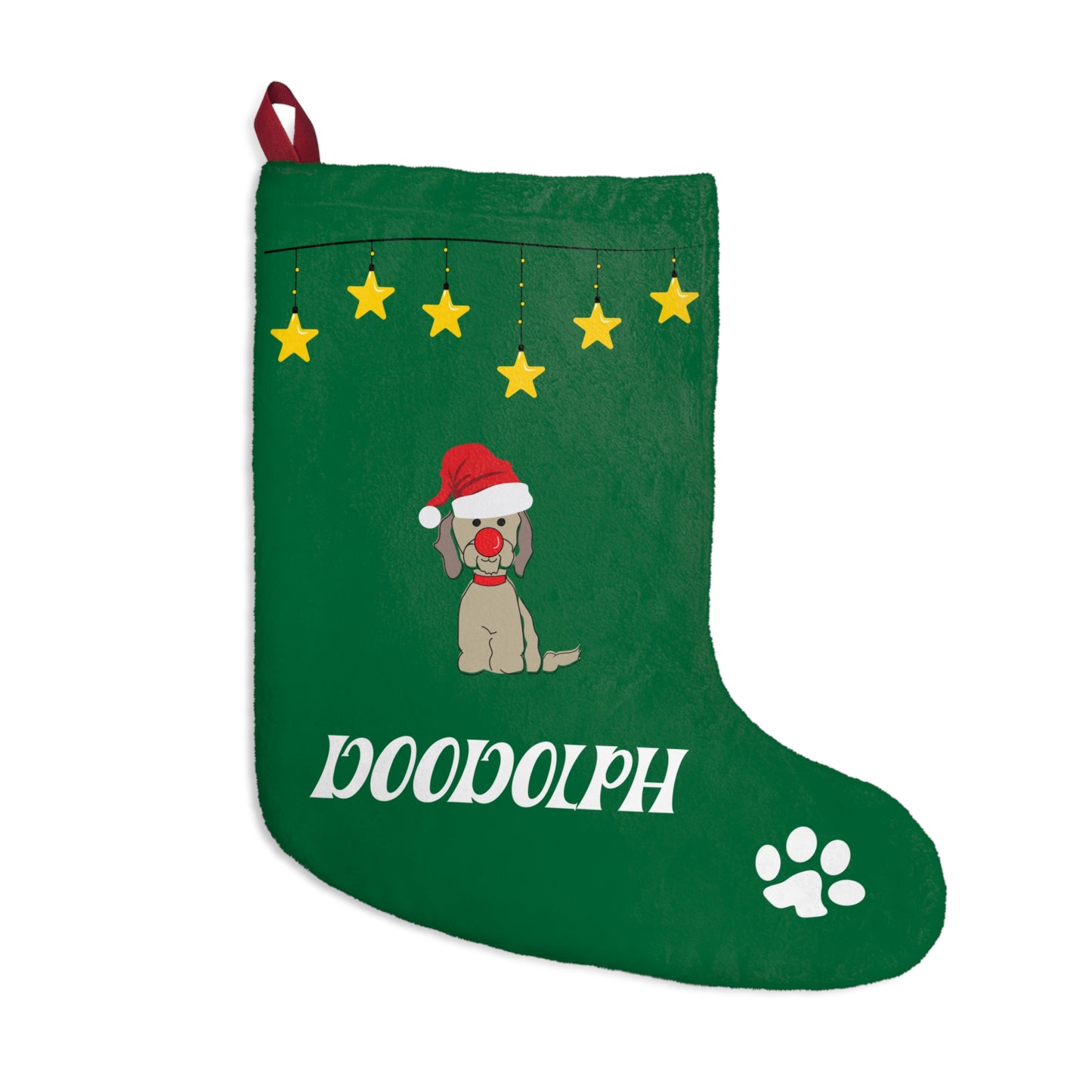 Stocking Doodolph (Green)  – Festive Holiday Decor