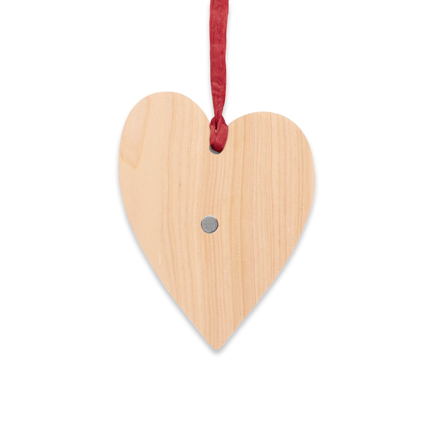 Wooden Ornament I Believe in Santa Paws Heart - Festive Holiday Magnet