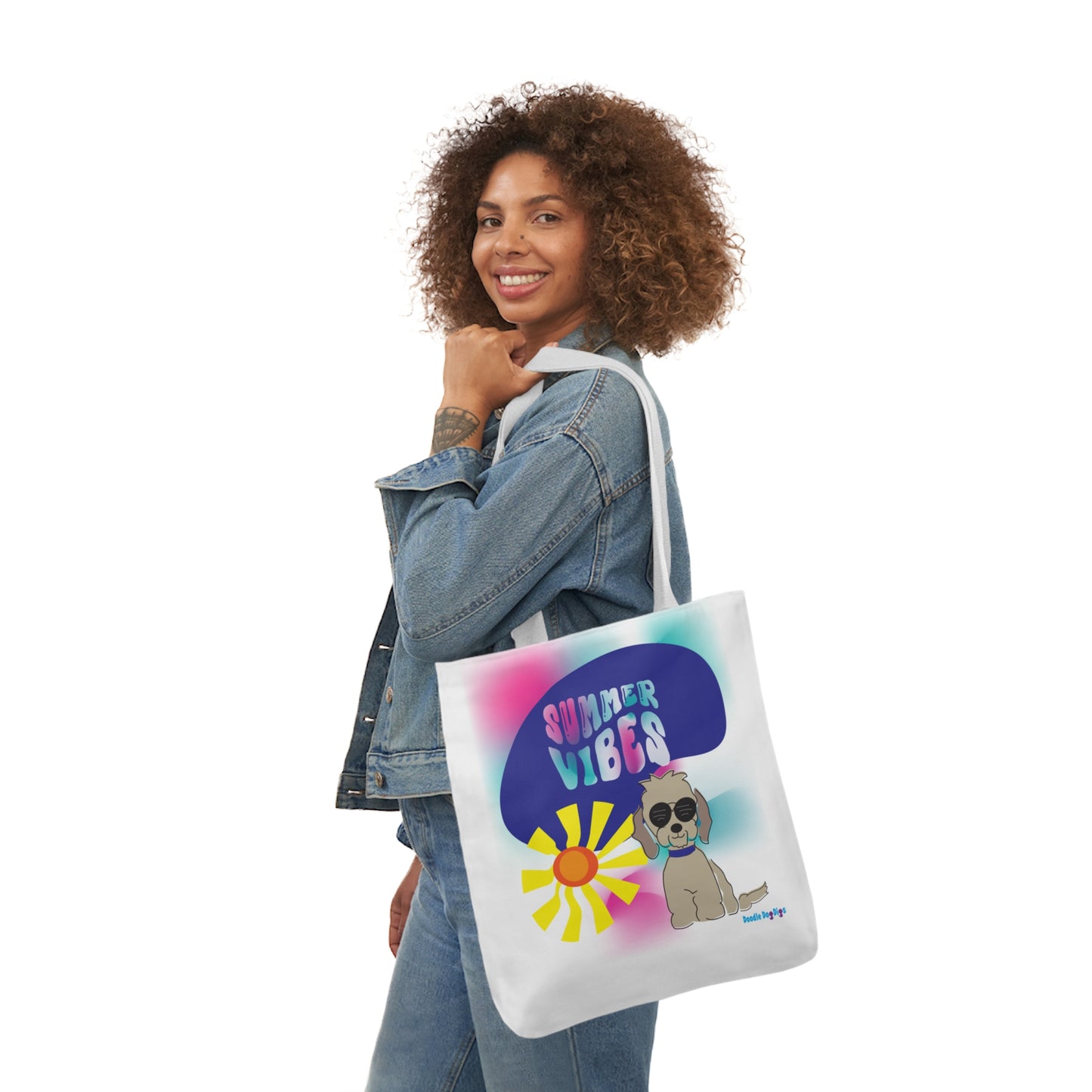 Summer Vibes Canvas Tote Bag