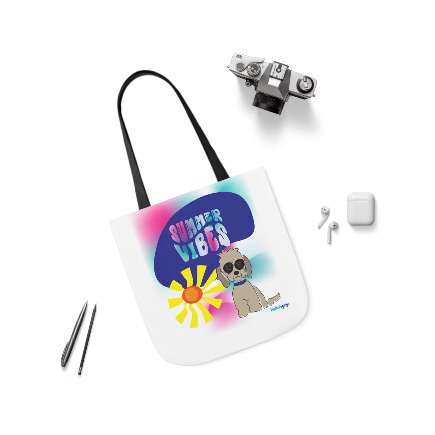 Summer Vibes Canvas Tote Bag